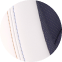 White and Blue Combi (Leatherette/Leather/Fabric) with Contrast Stitching